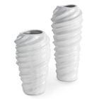 Eurofirany, wazon dekoracyjny, Diego, 15-15-24 cm, biały