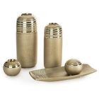 Eurofirany, wazon dekoracyjny, Elara, 10-10-25 cm, złoty