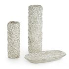 Eurofirany, wazon dekoracyjny, Naira, 9-9-26 cm, kremowy