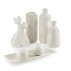 Eurofirany, wazon dekoracyjny, Romina, 13-23 cm, kremowy