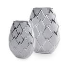 Eurofirany, wazon dekoracyjny, Saela, 25-11-34 cm, srebrny