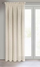 Eurofirany, zasłona gotowa, Angelica, na taśmie, 140-270 cm, beżowy