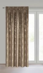 Eurofirany, zasłona gotowa, Ingrid, na taśmie, 140-270 cm, brązowy