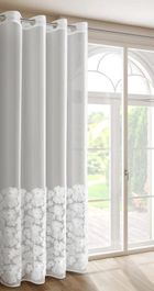 Eurofirany, zasłona gotowa, Jasmin, 140-250 cm, biały