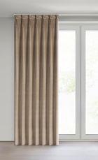 Eurofirany, zasłona gotowa, Melanie, 80-270 cm, ciemnobeżowy