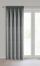 Eurofirany, zasłona gotowa, Neska, na taśmie, 140-270 cm, stalowy