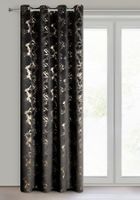 Eurofirany, zasłona gotowa, Raja, 140-250 cm, czarny