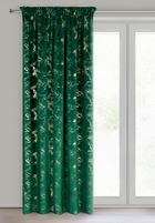 Eurofirany, zasłona gotowa, Raja, na taśmie, 140-270 cm, ciemnozielony