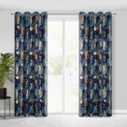 Eurofirany, zasłona gotowa, Rina, 140-250 cm, granatowy