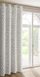 Eurofirany, zasłona gotowa, Roses, 140-250 cm, biały