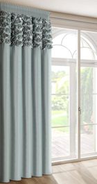 Eurofirany, zasłona gotowa, Roses, na taśmie, 140-270 cm, miętowy