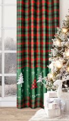 Eurofirany, zasłona świąteczna, Feliks, 140-250 cm, zielony