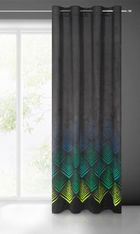 Eurofirany, zasłona zaciemniająca gotowa, Angelina, 140-250 cm, czarny