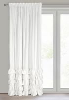 Eurofirany, zasłona zaciemniająca gotowa, Carli, na taśmie, 140-270 cm, biały