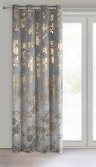 Eurofirany, zasłona zaciemniająca gotowa, Celia, 140-250 cm, stalowy