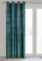 Eurofirany, zasłona zaciemniająca gotowa, d91 Rosa, 140-250 cm, ciemnoturkusowy