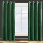 Eurofirany, zasłona zaciemniająca gotowa, D91 Rosa, 140-250 cm, zielona