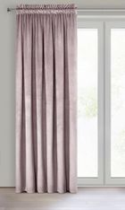 Eurofirany, zasłona zaciemniająca gotowa, d91 rosa na taśmie 135-300 cm, pudrowy