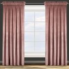 Eurofirany, zasłona zaciemniająca gotowa, d91, Rosa, na taśmie, 135-300 cm, różowy