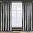 Eurofirany, zasłona zaciemniająca gotowa, d91, Rosa, na taśmie, 135-300 cm, stalowy