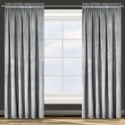 Eurofirany, zasłona zaciemniająca gotowa, d91, Rosa, na taśmie, 135-300 cm, szary