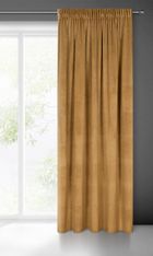 Eurofirany, zasłona zaciemniająca gotowa, d91, Rosa, na taśmie, 140-270 cm, miodowy