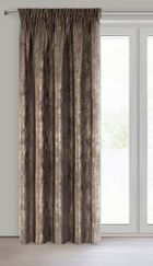 Eurofirany, zasłona zaciemniająca gotowa, Estel, na taśmie, 140-270 cm, brązowy