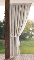 Eurofirany, zasłona zaciemniająca gotowa, Garden, na taśmie, 155-200 cm, pudrowy