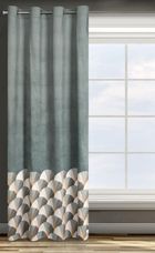 Eurofirany, zasłona zaciemniająca gotowa, Gina 140-250 cm, stalowy