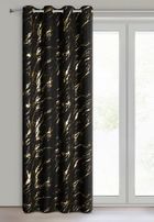 Eurofirany, zasłona zaciemniająca gotowa, Lani, 140-250 cm, czarny