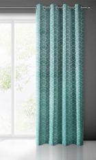 Eurofirany, zasłona zaciemniająca gotowa, Mandi, 135-250 cm, turkusowy