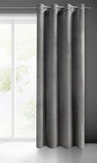 Eurofirany, zasłona zaciemniająca gotowa, Melanie, 140-250 cm, stalowy