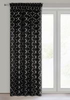 Eurofirany, zasłona zaciemniająca gotowa, mili na taśmie, 140-270 cm, czarny