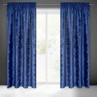 Eurofirany, zasłona zaciemniająca gotowa, na taśmie, Adria, 140-270 cm, granatowy