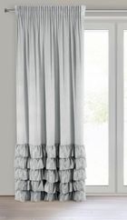 Eurofirany, zasłona zaciemniająca gotowa, na taśmie, Dani, 140-250 cm, srebrny