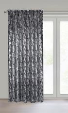 Eurofirany, zasłona zaciemniająca gotowa, na taśmie, Elise, 140-270 cm, czarny