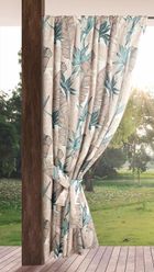 Eurofirany, zasłona zaciemniająca gotowa, na taśmie, garden 8, 155-200 cm, beżowy