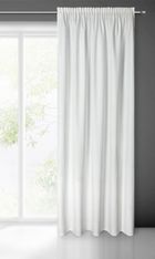 Eurofirany, zasłona zaciemniająca gotowa, na taśmie, Melanie, 140-270 cm, biały