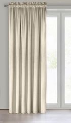 Eurofirany, zasłona zaciemniająca gotowa, na taśmie, Melanie, 140-270 cm, kremowy