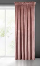 Eurofirany, zasłona zaciemniająca gotowa, na taśmie, Melanie, 140-270 cm, różowy