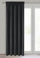 Eurofirany, zasłona zaciemniająca gotowa, na taśmie, Rita, 140-270 cm, czarny
