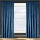 Eurofirany, zasłona zaciemniająca gotowa, na taśmie, Rosa, 140-270 cm, granatowy