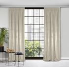 Eurofirany, zasłona zaciemniająca gotowa, na taśmie, Rosa, 140-300 cm, beżowy