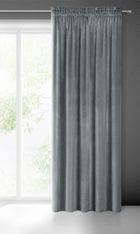 Eurofirany, zasłona zaciemniająca gotowa, na taśmie, Samanta, 140-270 cm, grafitowy