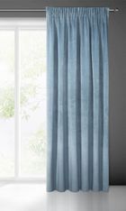 Eurofirany, zasłona zaciemniająca gotowa, na taśmie, Villa, 140-270 cm, niebieski