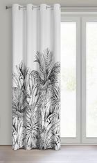 Eurofirany, zasłona zaciemniająca gotowa, Nerina, 140-150 cm, biały