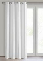 Eurofirany, zasłona zaciemniająca gotowa, Nerisa, 140-250 cm, biały