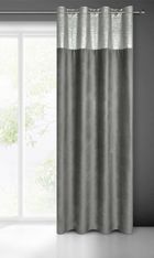 Eurofirany, zasłona zaciemniająca gotowa, Peri, 140-250 cm, stalowy