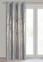 Eurofirany, zasłona zaciemniająca gotowa, Renia, 140-250 cm, srebrny