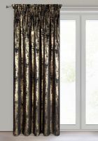 Eurofirany, zasłona zaciemniająca gotowa, Renia, na taśmie, 140-270 cm, czarny